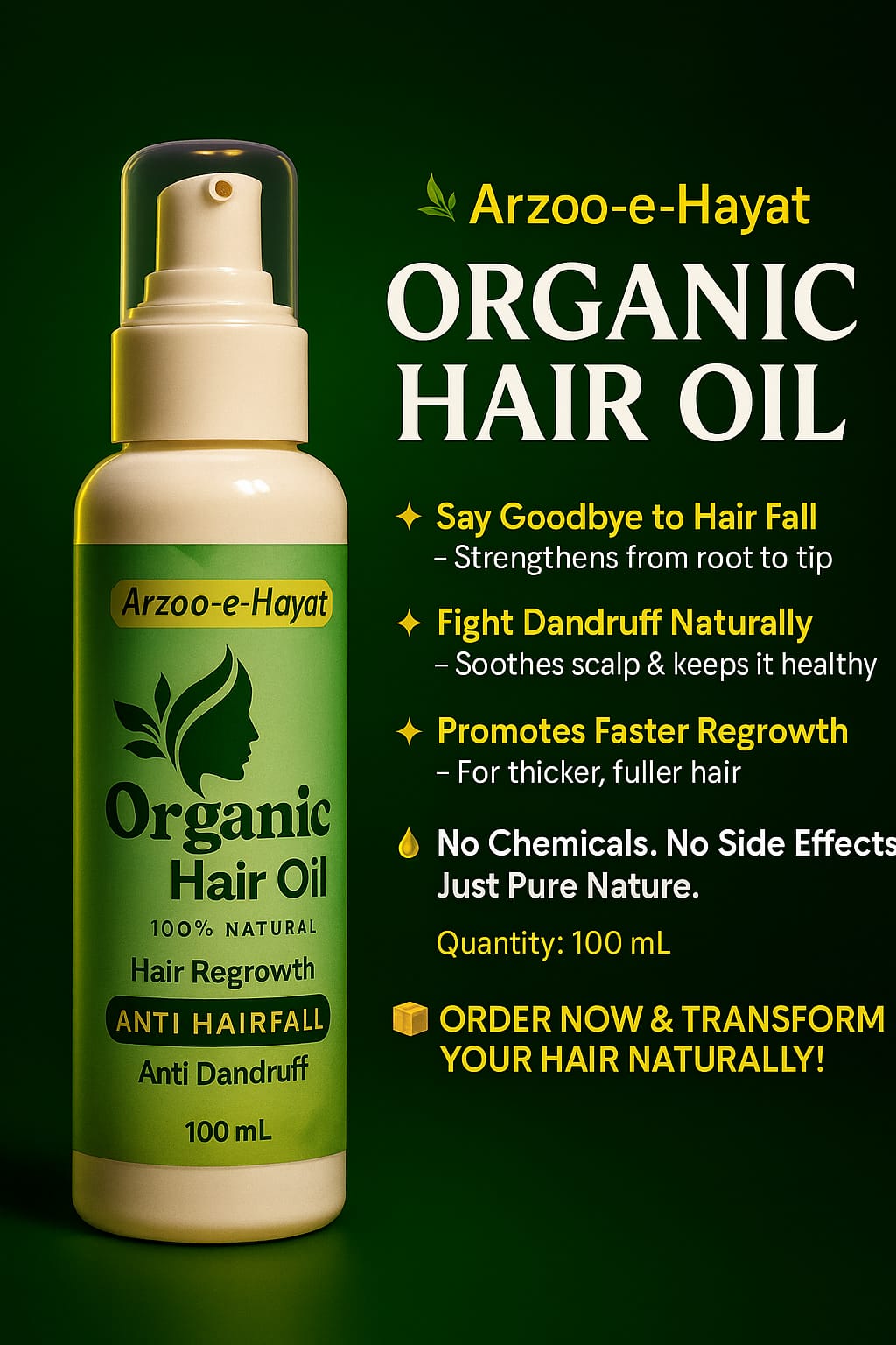 Arzoo e Hayat Organic Regrowth Hair Oil